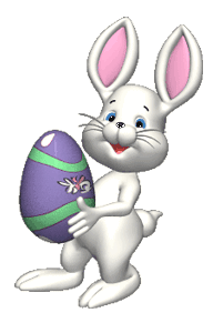 Gif animé Pâques lapin